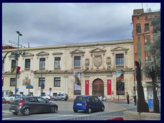 Murcia City Centre South part - Palacio Almudi at Plano de San Francisco. A baroque building from 1440 that originally was a cereal trade and now houses the City Archives and an arts centre.